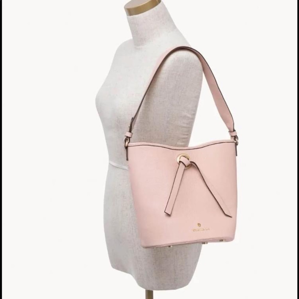 Spartina 449 Rory Leather Bucket Bag light pink